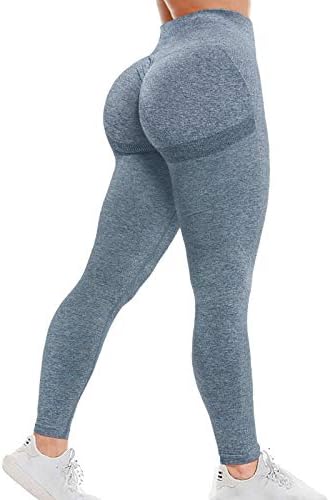 Aimsilia Women'sенски лесни хеланки тренингот јога панталони задникот кревајќи висока половината за контрола на стомакот на