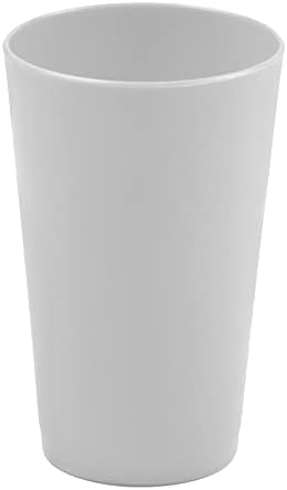 ИБМ Домашни Пластични Чаши отпорни на Прекин 10оз, Средни Чаши За Пиење За Деца И Возрасни, Дизајн За Повеќекратна Употреба-Бел