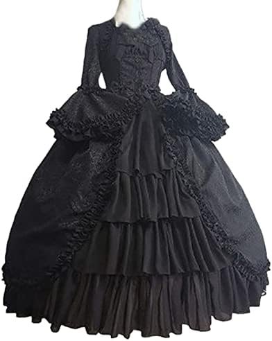 Womenените Мари Антоанета топка се облекува суд Рококо Барокен фустан од 18 век, ренесансен историски период фустан наметка