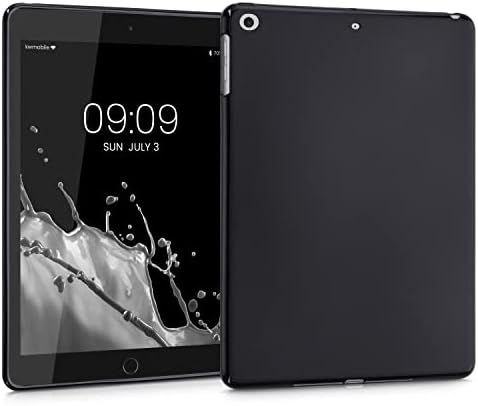 KWMobile Case компатибилен со Apple iPad 9.7 Case - мек за заштитен капак на TPU за таблет - црна/транспарентна