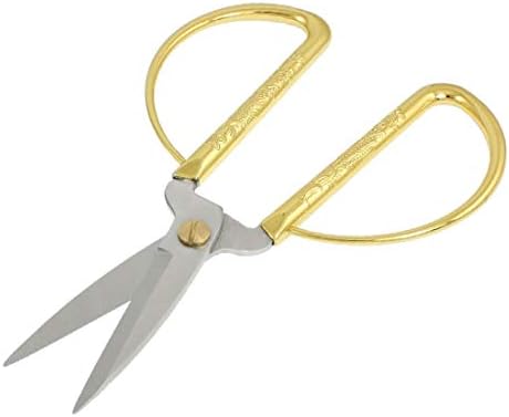 Нов LON0167 Златен тон прикажан змеј печатена рачка Сигурна ефикасност на не'рѓосувачки челик скроени ножици за шиење