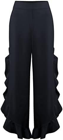 Cokuera женски карго панталони обични цврсти бои улица хип хоп џогирање панталони со џебови со широки панталони со широки нозе