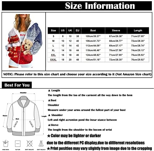 Водмиксиг женски обични јакни пешачење за пешачење атлетски преголем туничен врзан јазол маица мека удобна џебови јакна