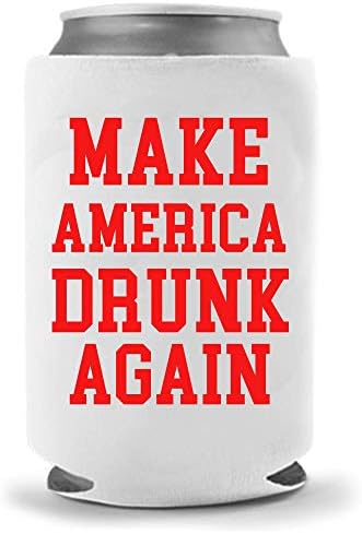 Направи Америка Повторно Пијан Смешни Пиво Кули-Смешни Замолчени Партија Подарок Пиво Може Кулер | Смешни Шега Пијалок Може Кулер | Трамп Пиво Пијалок Носителот-Пи?