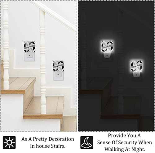 Стилски плочки LED ноќно светло, детски ноќни светла за приклучок за спална соба во wallидна ноќна ламба прилагодлива осветлување