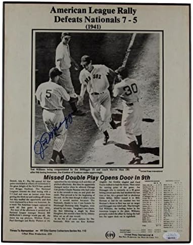 Dimо ДиМаџо Хоф Newујорк Јанкис потпиша/Автограмирана 11x14 Фото JSA 159978 - Автограмирани фотографии од MLB