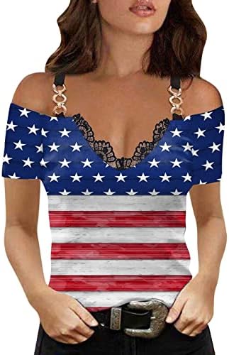 Врвна маичка за жени лето есен кратки ракави чипка памук v вратот Повратен графички маица za za