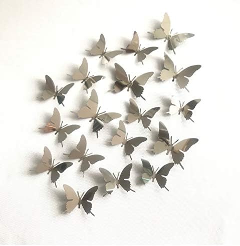36 ПАРЧИЊА 3Д Шарени Кристални Ѕидни Налепници За Пеперутки Со Леплива Уметничка Налепница Сатенска Хартија Пеперутки Бебе Детска