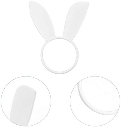 Valiclud 4pcs зајаче салфетки прстени легура на сребрена салфетка држач Велигден зајаче зајак за зајак за велигденски вечера