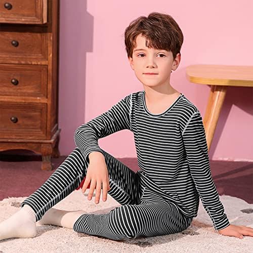 Термичка долна облека за деца дете за зимска база Долги nsонс сетови за момчиња за девојчиња