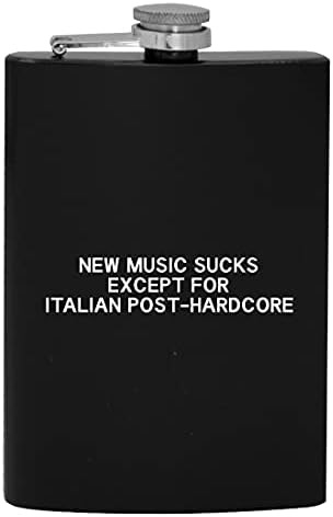 Новата Музика Смрди Освен италијанската Пост-Хардкор - 8оз Колба За Пиење Алкохол За Колкови
