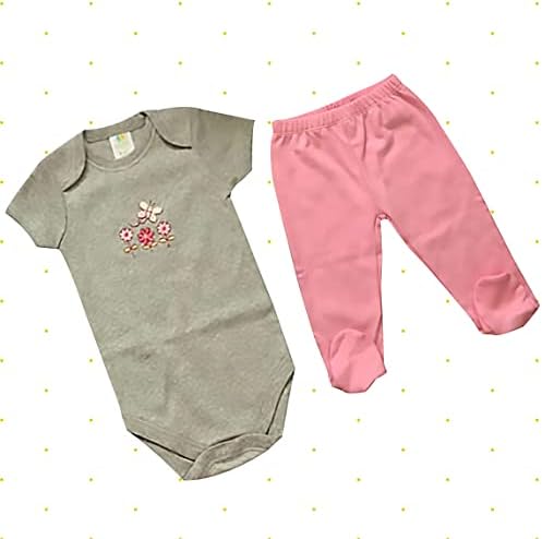 Сет за бебиња за бебиња на Spasilk, каросерија за кратки ракави и панталони за влечење, 4 парчиња
