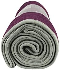 Kulae Zuska Premium топла јога крпа што не се лизга, густ, абсорбента микрофибер за сите видови јога и фитнес, 72 x 24