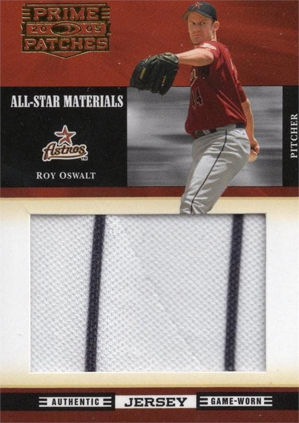 Рој Освалт играч носеше бејзбол картичка Jerseyерси Печ 2005 Донрус Премиер закрпи ASM11 LE 90/238 - MLB игра користена дресови
