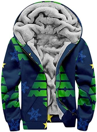 ADSSDQ преголема јакна, плус големина основна приморска качулка, целосен ракав Зимски вклопни топли џемпери графички графички16