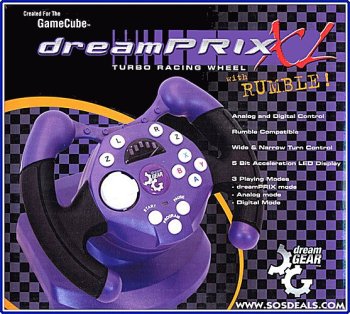 Dreamprix XL Турбо Тркачки Тркала За GameCube