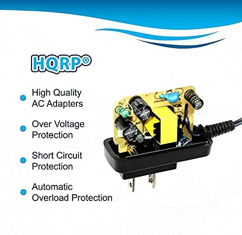Adapter HQRP 6V AC компатибилен со Sony AC-6013 RDP-M5IP RDP-M7IP Преносен звучник Док Док Адаптер за напојување на кабелот
