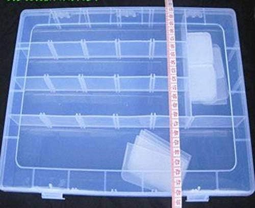 ЖОНГЈУЈУАН 1 Парче Пластична Кутија За Складирање 24 Преграда Транспарентна Пластична Кутија Риболов Справи Накит Обетка Монистра