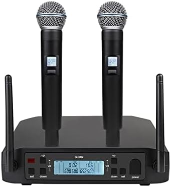 Балами микрофон GLX4 UHF Професионален безжичен микрофон систем со двојна канал двојна рачна фаза на перформанси Дома KTV забава