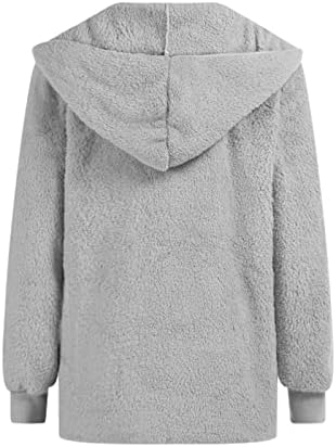 Женска мече мечка руно јакна зимска топла нејасна факс -ласкава ласкава палто обична зимска топла преголема надворешна облека