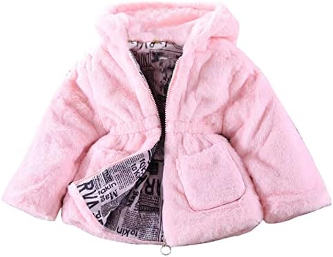 Јакна од надворешна облека дете топло ветерно зимско руно палто бебе девојки дуксери задебелни девојки 4 девојки зимски палто