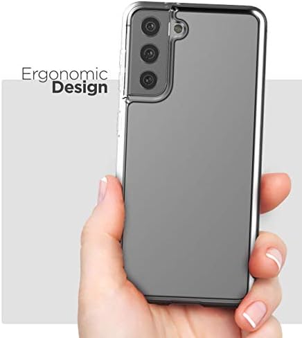 Заграден чист грб дизајниран за куќиште на клип на Samsung Galaxy S21, тенок заштитен телефонски капак со футрола