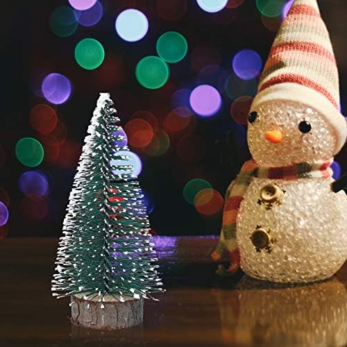 Божиќни Украси Внатрешни 6 парчиња Мини Стап За Новогодишна Елка Бел Кедар Десктоп Мал Декор За Новогодишна Елка Божиќен Декор