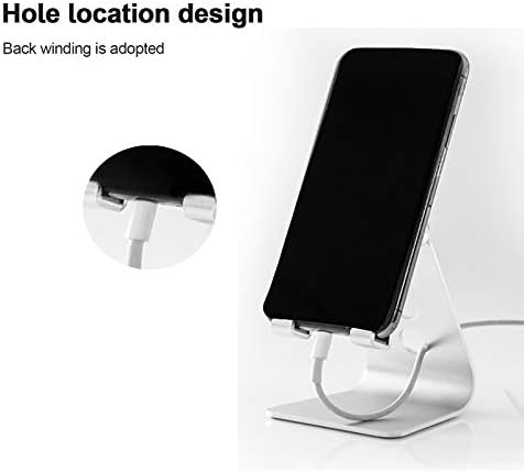 Charella dpmuyg Универзална десктоп десктоп алуминиумска легура за алуминиумска рамка за поддршка на мобилен телефон
