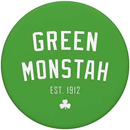 Boston Green Monstah EST 1912 PopSockets PopGrip: Заменлива зафат за телефони и таблети