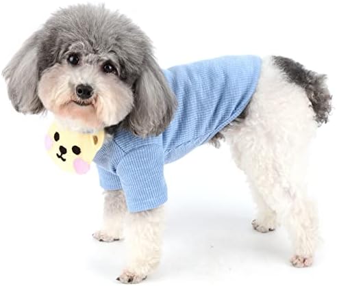 Зунеа мали кошули со кучиња со симпатична шамија од бандана летна маица облека кутре облека мека памучна облека со краток ракав