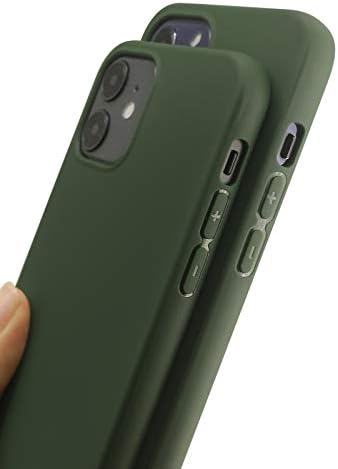 MUNDULEA Компатибилен Со iPhone 12 и iPhone 12 Pro Случај Зелен Тенок Површински Слој Мазен Мек Капак На Телефонот TPU За iPhone