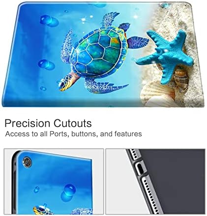 iPad 10.2 7 -та генерација 2019 кутија, 10,2 iPad Case со симпатична шема на желка мек TPU со автоматско спиење/заштитено кожено
