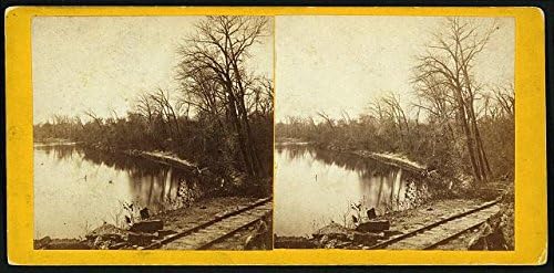 Фотографија на историски производи: Репродукција, Река Канзас, Резервација на Делавер, Канзас, 1867 година, Александар Гарднер