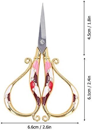 Занаетчиски ножици, лесна острина на острина од не'рѓосувачки челик практични гроздобер ножици за везници за рѓосание за уметничко