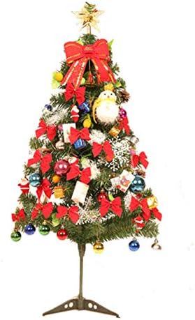 Цивик 3 стапки на Новогодишна Елка, Украсени Дрвја Авто-Ширење Божиќни Украси со црвени Бобинки И Златни орнаменти-90СМ