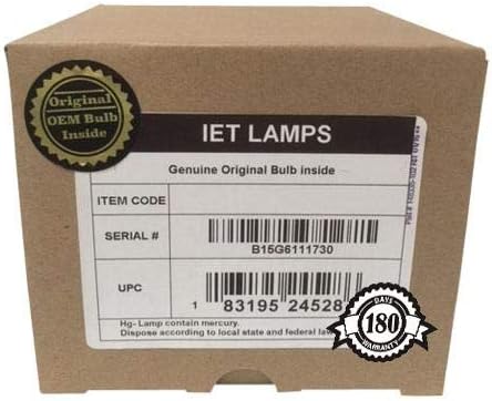 IET светилки-оригинална оригинална сијалица за замена/ламба со OEM куќиште за проекција на проекција 400-0650-00 Проектор
