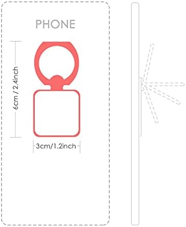 Есенски лисја цветна боја квадратна мобилен телефон прстен држач за држач за заграда Универзална поддршка за поддршка