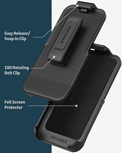 Опфатен магнетски случај дизајниран за случај на iPhone 14 Plus со футрола за клип на ременот, компатибилен со Magsafe