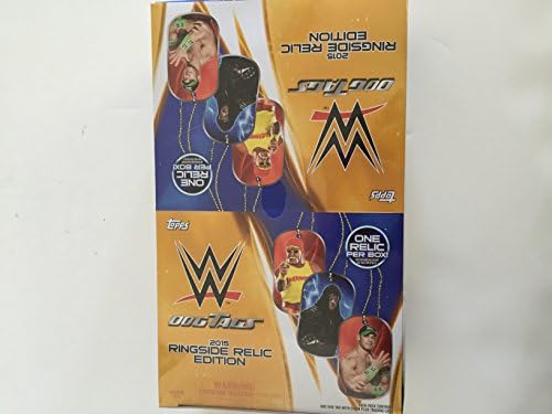 WWE Wrestling 2015 Ringside Relice Edition 2015 Ringside Malles Tag Tags Box By Topps