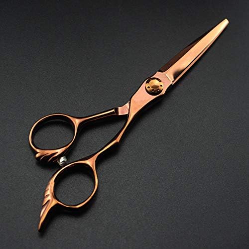 Ножици за сечење на коса, 6 -инчен професионален Јапонија 440C бронзени ножици за коса, кои се поттекнуваат бербер фризури за