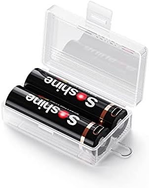 Контејнери За Држач За Складирање на батерии за 2x21700/20700 Батерии 4pack, проѕирен, 49x81, 5x25, 6mm