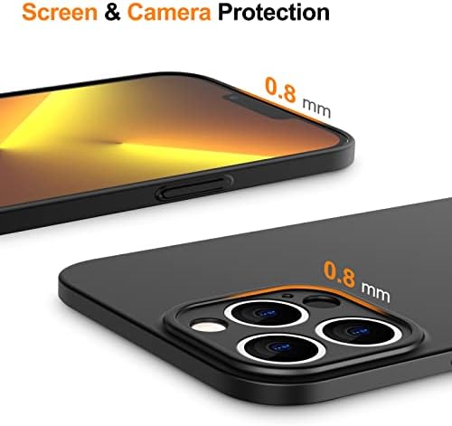 Џетех Надграден Тенок Случај за iPhone 13 Pro Max 6,7-Инчен, Капак На Објективот На Фотоапаратот Целосна Заштита, Ултра Тенок