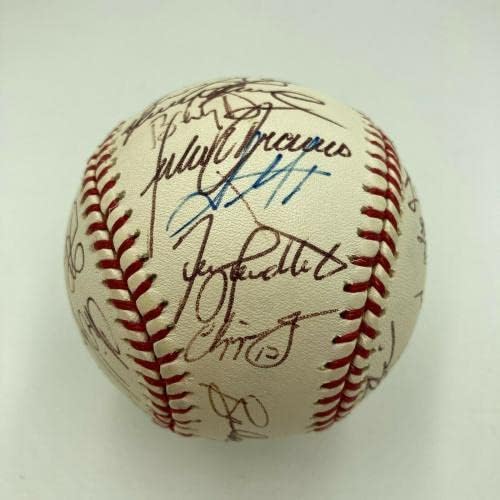 2002 Тимот на Атланта Бравес потпиша бејзбол чипер onesонс Грег Маддукс ПСА ДНК - автограмирани бејзбол
