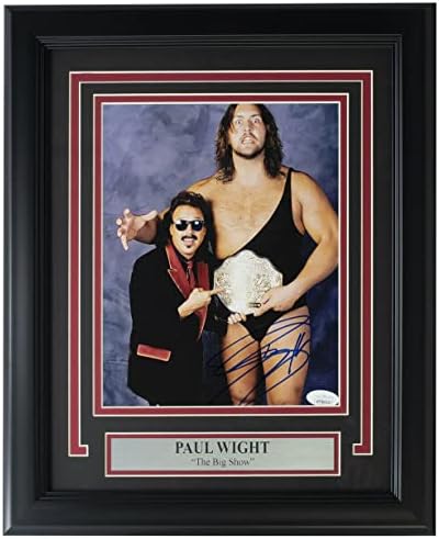 Големото шоу Пол Вајт потпиша врамена 8x10 WWE Photo JSA WIT893114 - Автограмирани фотографии во борење