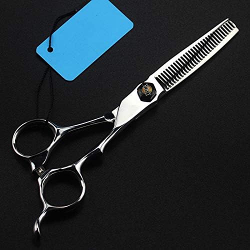 Ножици за сечење коса, 6 инчи јапонија 440с сребрени ножици за сечење коса ножици за разредување бербер ножици за фризура фризерски