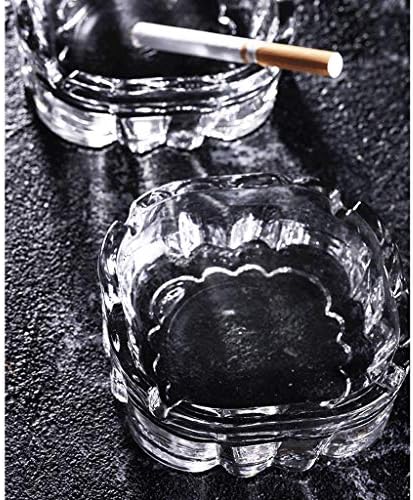 Uxzdx пепел-стакло од пепел од пепел од пепел кристал цигара домашна дневна соба канцеларија стакло пепелник