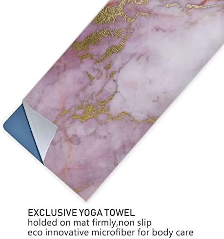 Augensether јога ќебе со хипстер-розово-златно-мерлива јога пешкир јога мат пешкир