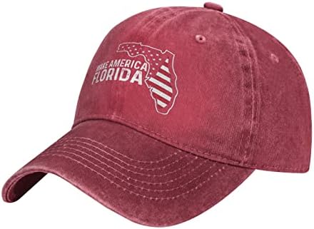 Акција на коленото молете се за капа на Флорида, направете ја Америка Флорида капа за мажи тато капа смешна капа