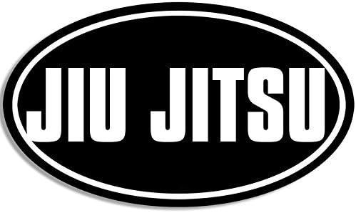 LPF USA Black овална налепница Jiu Jitsu