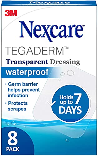 3m Nexcre Tagaderm TRNSP Големина 8CT 3M Nexcare Tegaderm Водоотпорен транспарентен облекување 8CT 2 3/8x2 3/4